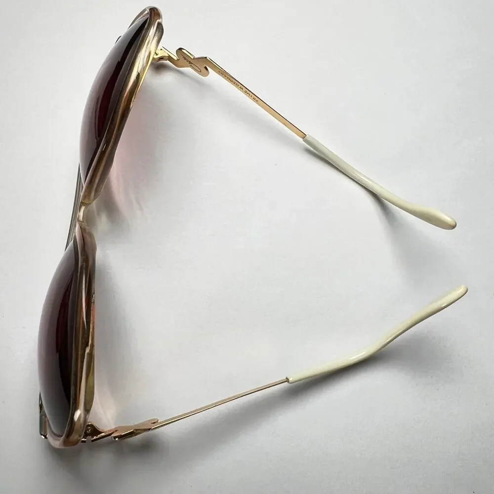 CAZAL Mod 181 col 24? vintage eyeglasses sunglasses green/gold/white ONLY FRAME